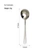 ZISIZ Stainless Steel Long Handle Round Spoon