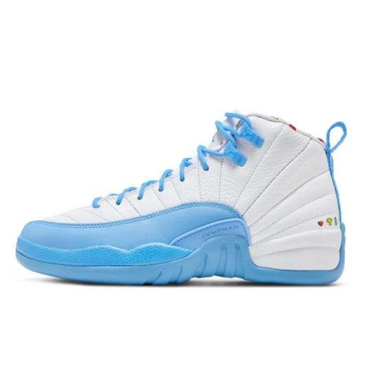 Air Jordan 12 Retro Mid Emoji Retro Sneakers GS DQ4365-114