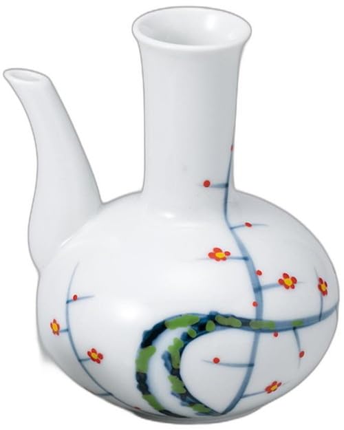 

Саке Дизайн Цветущая слива x x Набор бутылок для саке Setomonohonpo Бутылка для подачи вручную, [8.5 9.3 11.3см, 230сс]