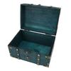 Vintage Treasure Chest Box Wooden Retro Jewelry Storage Box Decorative Treasure Chest for Home