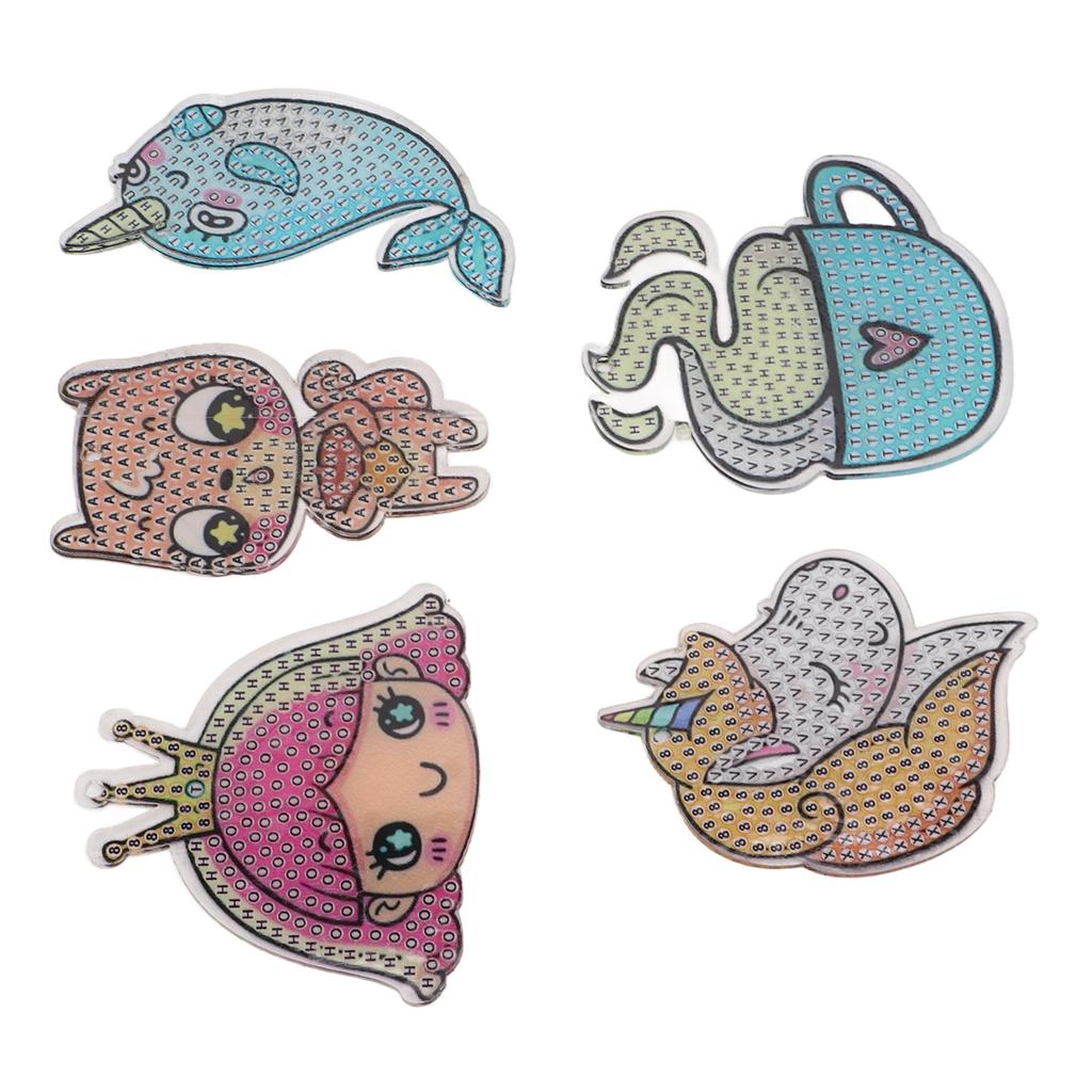 Diamond Painting Keychains 3D DIY Cartoon Animation Elf Pattern Diamond Painting Keychain Home Decoration Craft Pendant