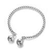New Twisted Wire Fried Dough Twists Double Palace Bell 925 Sterling Silver Personality Exquisite Opening Bracelets TYB601