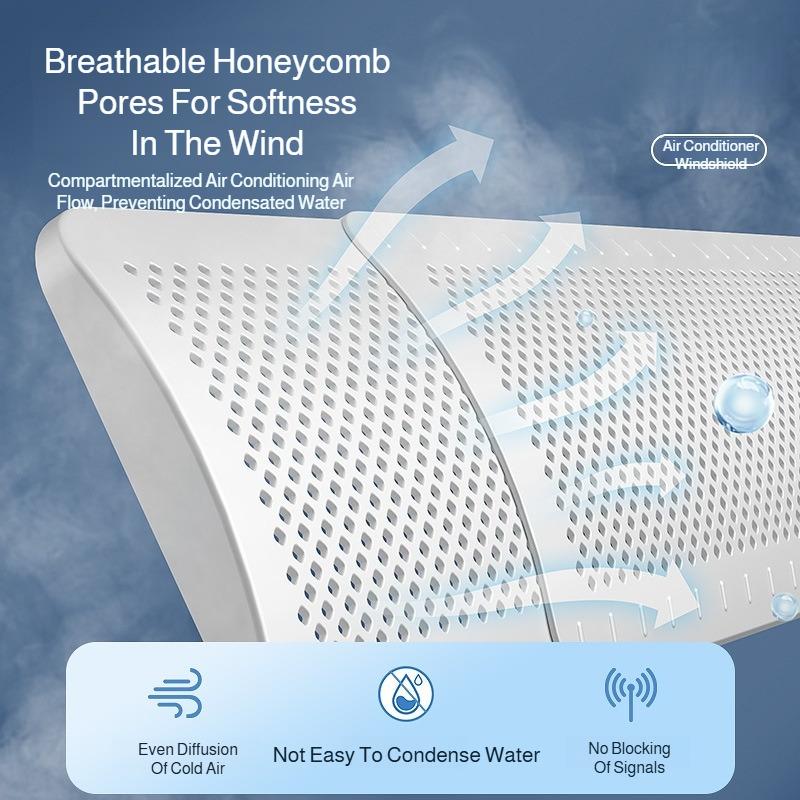 Cabinet Air Conditioner Wind Shield Free Retractable Air Outlet Anti-direct Blowing Baffle Wind Shield Retractable Vertical