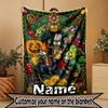 Custom Name Personalized Plants Vs. Zombies Print Blanket, Home Decor, Bedroom, Sofa, Camping, Couch, Gifts for Birthday Christmas