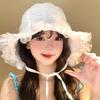 Summer Fisherman Hat Lolita Visor Basin Cap French Lace Bucket Hat  Outdoor