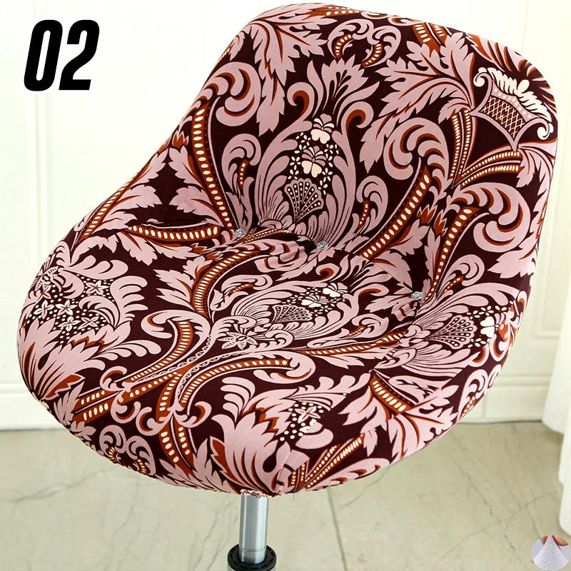 High Elastic Universal Arc Chair Cover For Rotating Lifting Bar Stools Cashier Counter Hotel Home Seat Protector