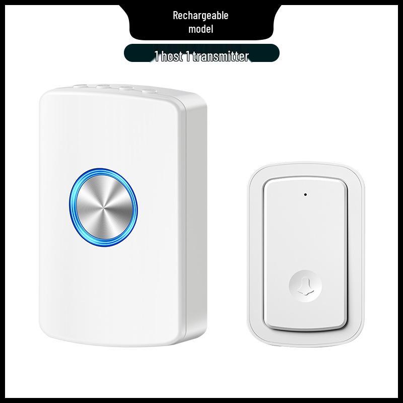 Cordless Long-Range Smart Doorbell with Rechargeable Battery and Portable Pager for Seniors