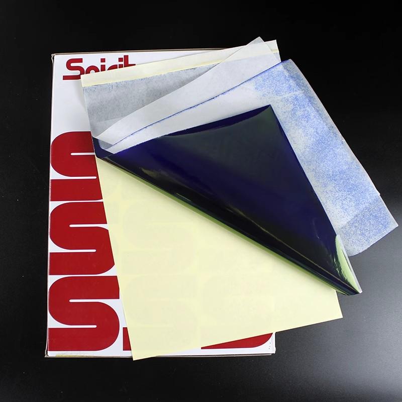 Čtyřlistový A4 papír na přenos tetování - Žlutá zadní strana pro tisk tetování