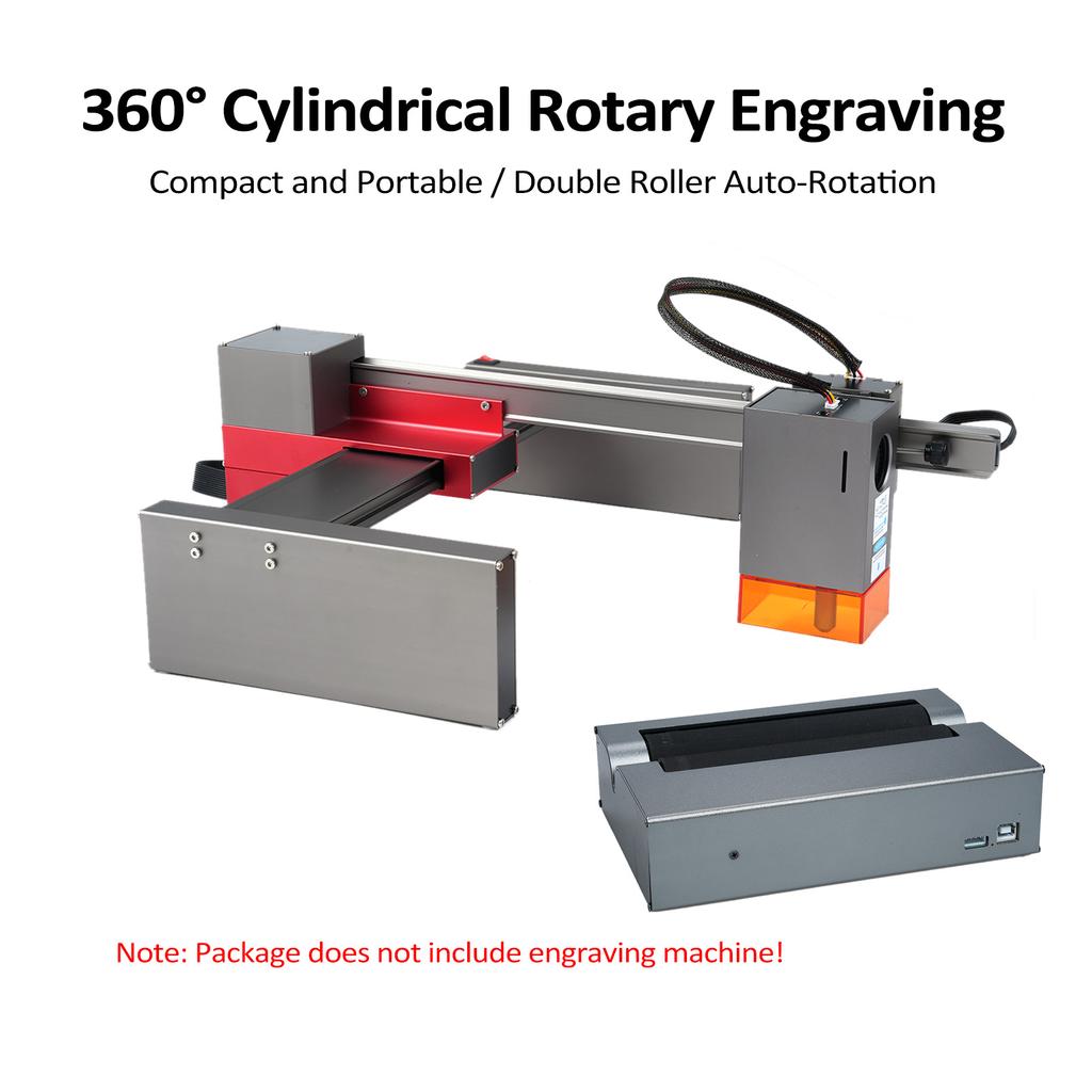 Laser Rotary Roller 360 Degrees  Laser Engraver Yaxis Rotary Module for Engraving Curved Surface Objects