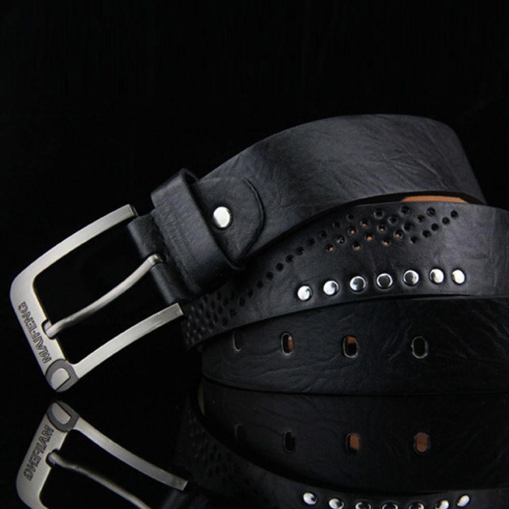 Fashion Wild Skirt Casual Pin Buckle Waistband Leather Belt Pants Bands Men Belts