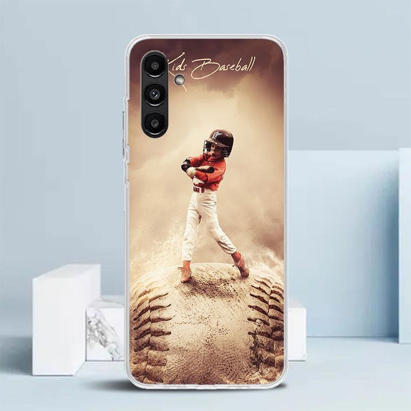 Baseball Sport Cover for Samsung Galaxy A17 A37 A57 A16 A26 A36 A56 A15 A14 A55 Phone Case A13 A53 A25 A35 A24 A34 A23 A33 Galax