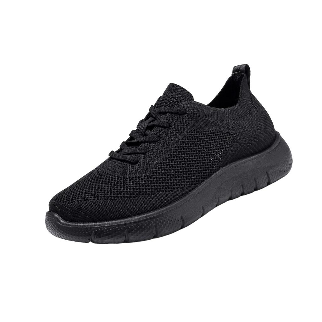 Women's Lightweight Knit Mesh Sneakers Round Toe Soft Sole Casual Athletic Shoes Breathable Flexible Walking Footwear