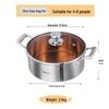 Wutuo 3-Piece Stainless Steel Induction Hotpot Cookware Set