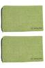 DarlingMart Slim Jute Pouches for Small and Dyed In Natural and Lime Green Makeup, Cosmetics, Items, Stationery, Japan, Eco-Friendly, Zippered,