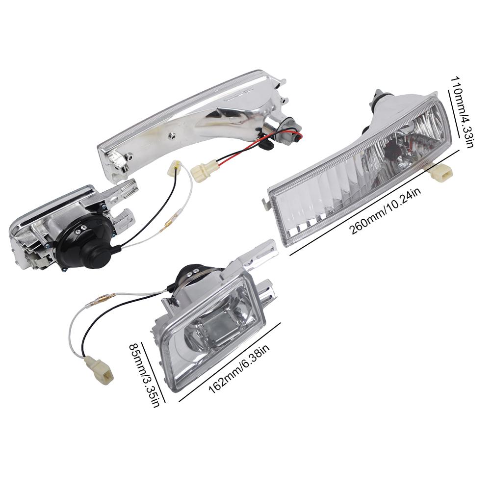 Car Front Bumper Clear Fog Light Turn Signal Light Car Front Bumper Reflector Light for VW Golf MK3 1993-1998