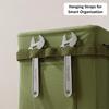 Foldable Tool Storage Box – Thickened Canvas Storage Bag with Hanging Pockets, Waterproof Base, and Steel Frame