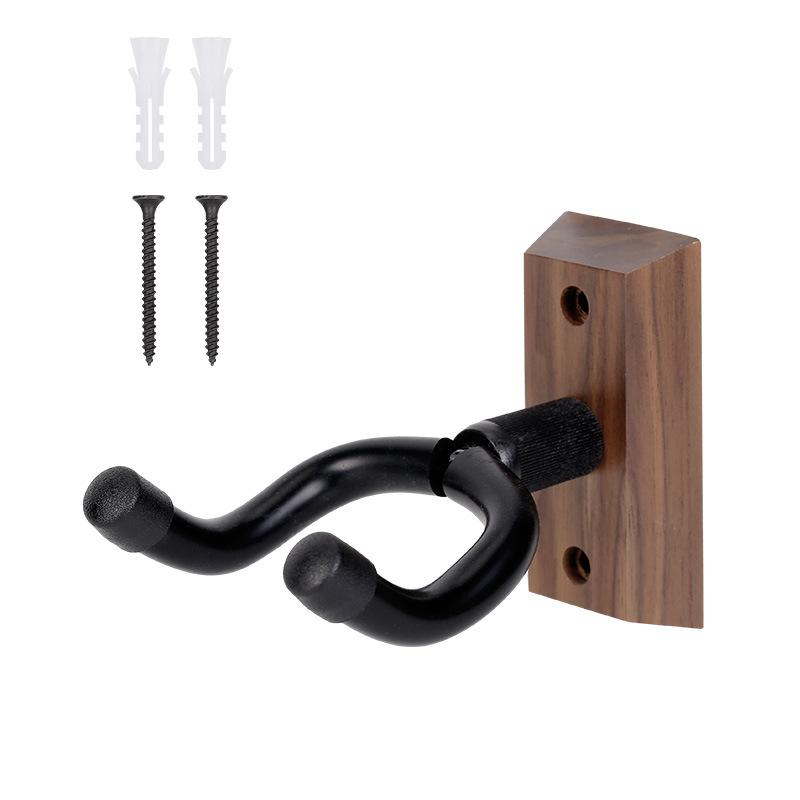 Wall Mount Guitar Hanger Hook Wooden Guitar Ukulele Holder Stand with Screws for Acoustic Guitar Ukulele Bass Guitar Parts