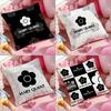 Fashion M-Mary Quant Cushion Cover Anti-dustmite Pillowcase Invisible Zipper Silky Short Plush Sofa Cushion Cover
