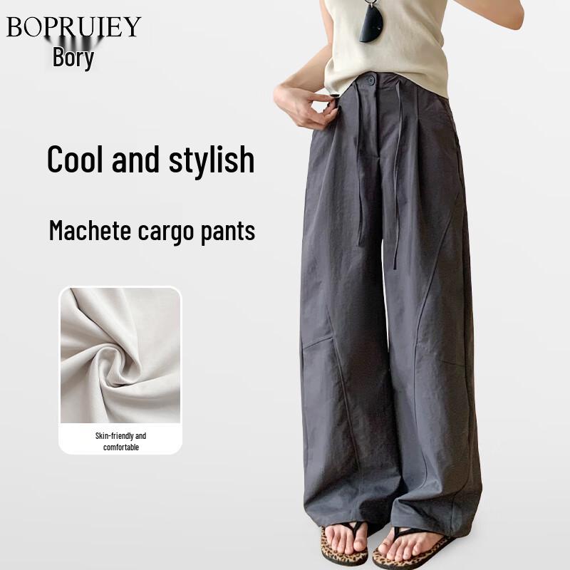 Boru 2025 Autumn Wide-Leg Cargo Pants