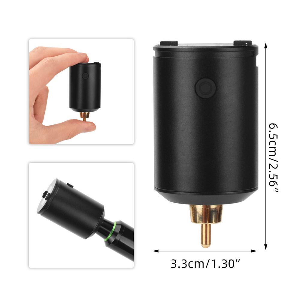 1500mAh Tattoo Power Supply Wireless Interface Rechargeable LCD Screen 4‑12V Tattoo Pen Battery