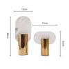 Metal Marble Handicrafts Flower Vase Flower Arrangement Accessories Geometric Elliptical Marble Sculpture Home Decoration
