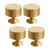 Brushed Gold Brass Pulls Wardrobes Door Handles Heavy Duty Handles Simple Installation for Kitchen Cabinets & Dressers