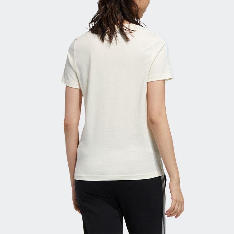 Adidas Neo Sports Round Neck Short Sleeve T-Shirt Women Tops Off-White GP7130