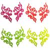 1Pairs Embroidery Patches for Clothing Applique Sewing Accessories
