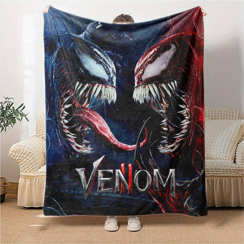 Venom Carnage Clash Blanket Soft Throw Blanket For Home Bedroom Bed Sofa Travel Office Solid Christmas Blanket