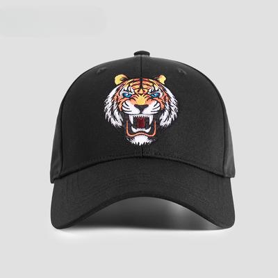 Frühling und Herbst Koreanische Version Hartes Dach Tiger bestickte Kappe Herren Stickerei Übergröße Kappe Street Ins Baseballkappe