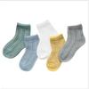 0-3Y 5 Pairs Pack  newborn infant socks summer digital color matching baby socks