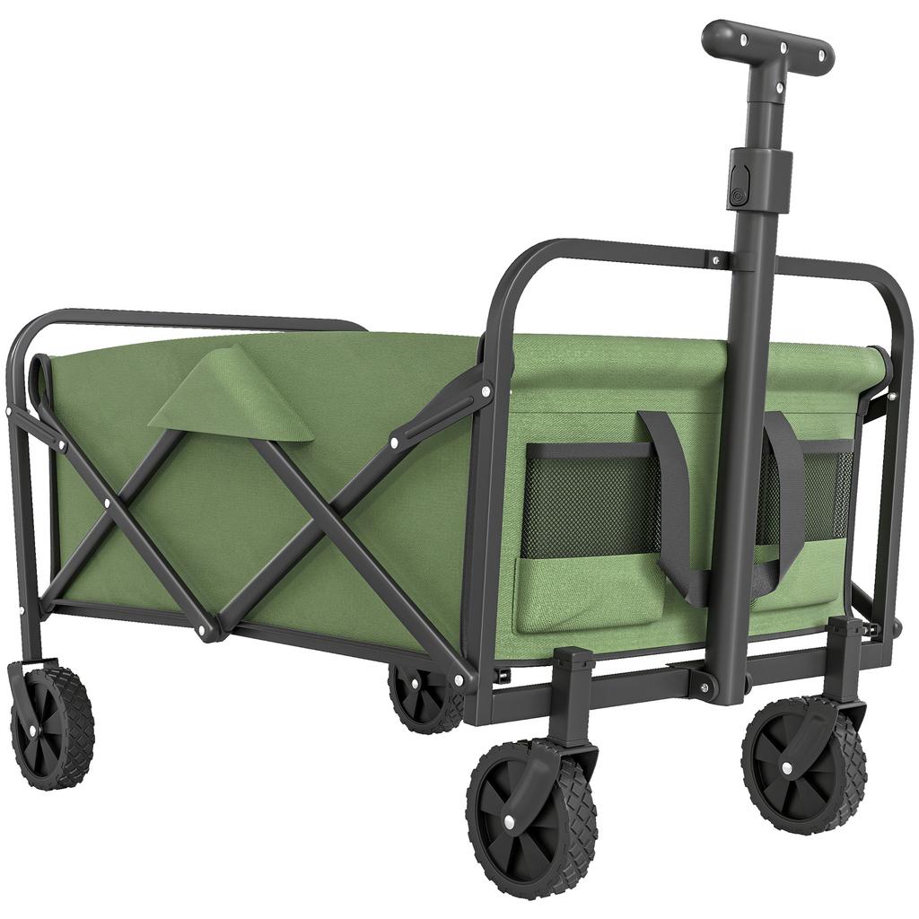 62L Festival Trolley on Wheels, Garden Folding Trolley Cart