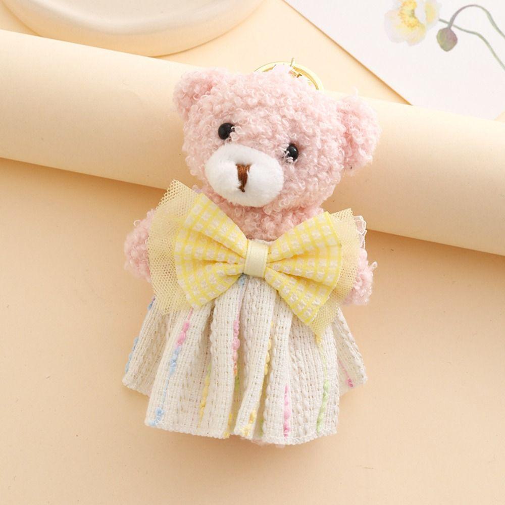 PP Cotton Bear Plush Pendant Stuffed Animal Bear Plush Toy Backpack Decoration