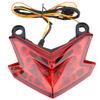 Motorcycle LED Tail Light Lamp Brake Turn Signal Taillight for Kawasaki Z800 2013 2014 (Red)
