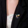 Cazador Colorful Hummingbird Lapel Pins for Women Bird Brooch Stainless Steel Metal Pins Backpack Badges Jewelry Valentine Gift