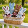 30cm 19 Styles Cute Pull-out Rabbit Plush Toy Keychain Creative Plush Ear Pulling Bunny Pendant Bag Charm Stress Relief Gift