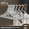 5pcs High-quality Aluminum Suit Hangers, Heavy-duty Metal Hangers, Suitable for Both Dry and Wet Use