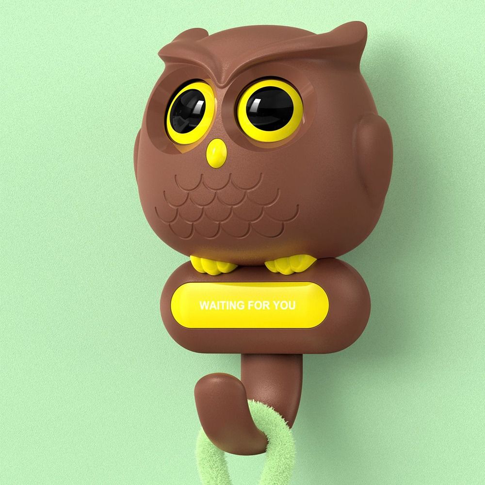 Key Holder Hooks Owl Blink Hook Free Punching Storage Rack New Animals Wall Hanging Hook