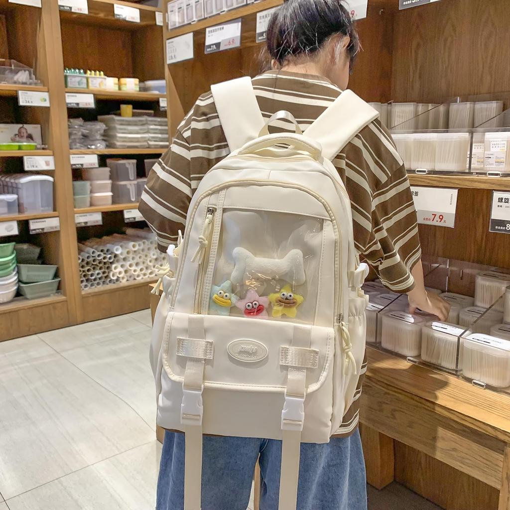 Large Korean Ita Itaba PVC Town Commuting To Elementary School High School Rucksack [ZESU] Women's Rucksack, Capacity, Women's Rucksack, Bag, Bag,