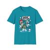 Unisex Softstyle T-Shirt Manga Snowmen Snowball Fight Funny Christmas Chaos