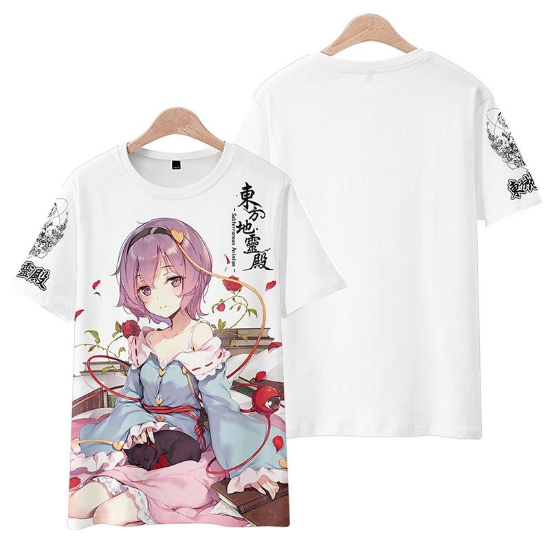 Game Touhou Project Cosplay T-Shirt 3D Hakurei Reimu Print Anime Cartoon Tees Summer Men Women Harajuku