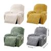 Elegant Sofa Protector Covers Set Recliner Cover In Geometric Pattern Plushie With Elastic Fit ( Single Seater)