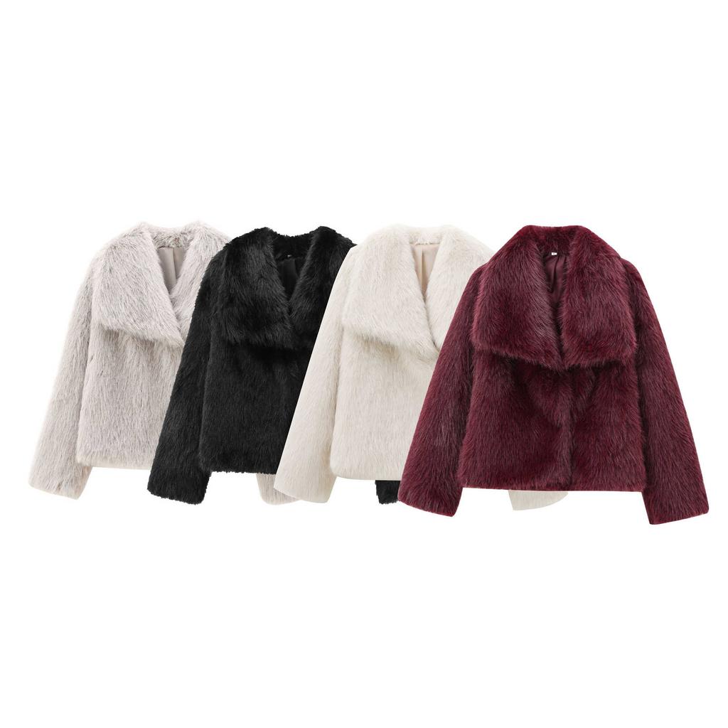 Autumn New Women's Clothing, Wind Design Artificial Fur Effect Short Coat 4360240