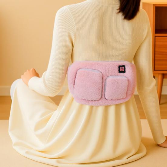 Heating Waist Belt for Women Adjustable Electric Heated Strap 3 Temperature Settings Portable Heat Pad for Back Abdomen Relaxation