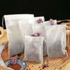 Tea Filter Bag 100Pcs Non-Woven Fabric Odorless Multipurpose Fine Mesh with Drawstring Design for Loose Leaf Tea Home Office