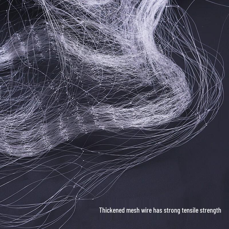 Three-Layer Sinking Fishing Gill Net with Thickened Steel Rope