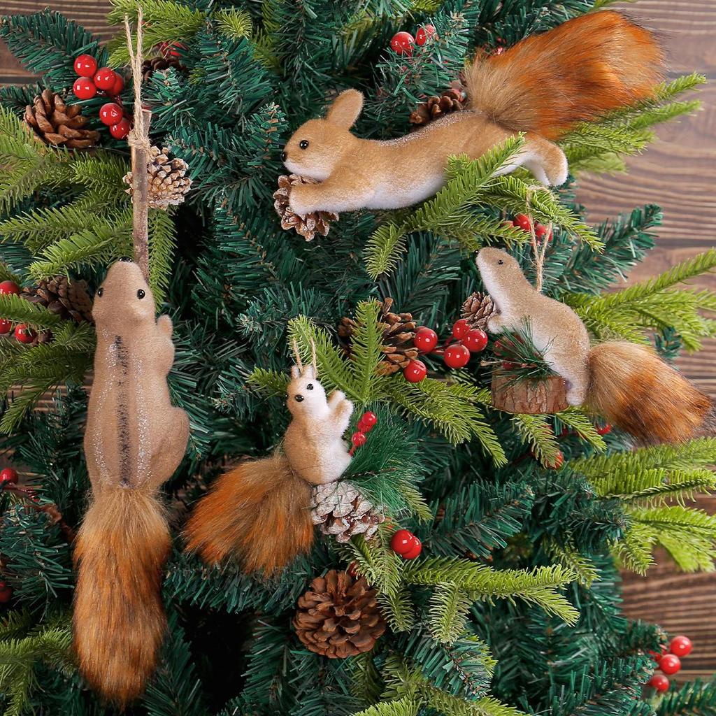 Love of the Port Cross-border Foam Squirrel Desktop Ornament: Creative Christmas Squirrel Pendant Decoration
