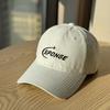 2026Spring and summer new embroidered Korean-style soft-top versatile baseball cap that makes the face look smaller, fashionable letter-embroidered