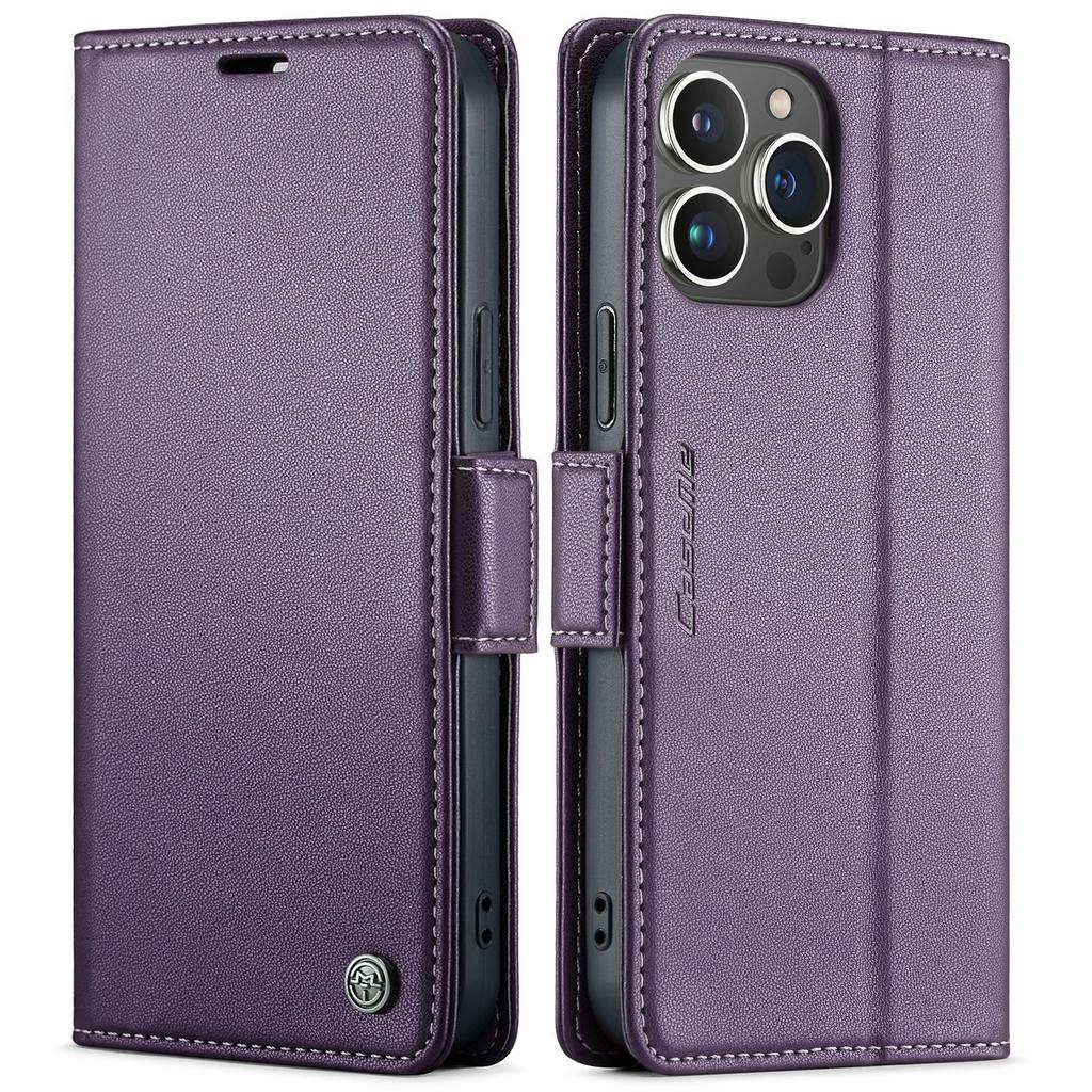 Suitable for iPhone 14 anti-scan phone case, Samsung S23 flip phone leather case, Xiaomi 13 RFID protective case