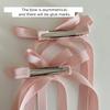 2pcs Y2K Ribbon Bow Hair Clips Decorative Hairpins with Floating Tails for Women Weddings and Parties DEcoration